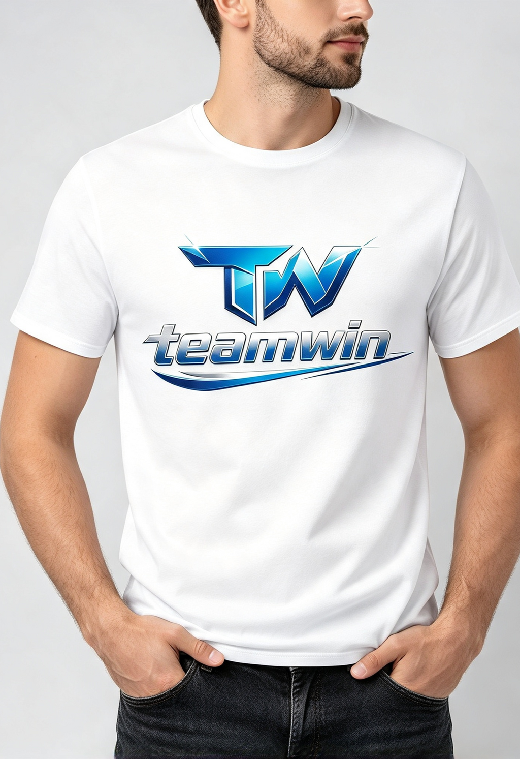 TeamWin Classic Logo T-Shirt – White